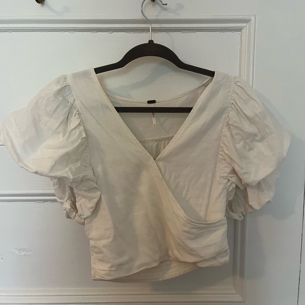 Free People Linen Blouse